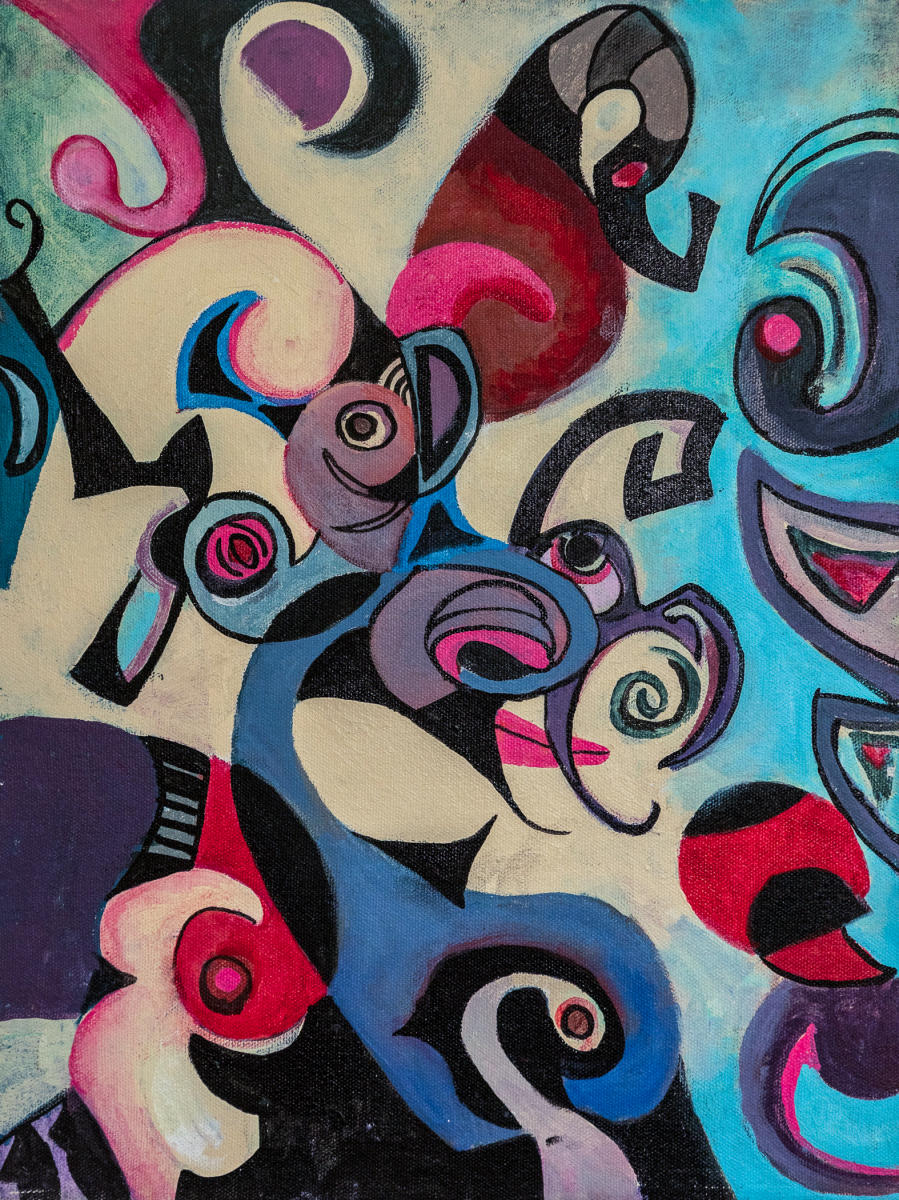 untitled 12 - acrylic on canvas : abstract paintings : Lucienne Weinberger - Artist NY