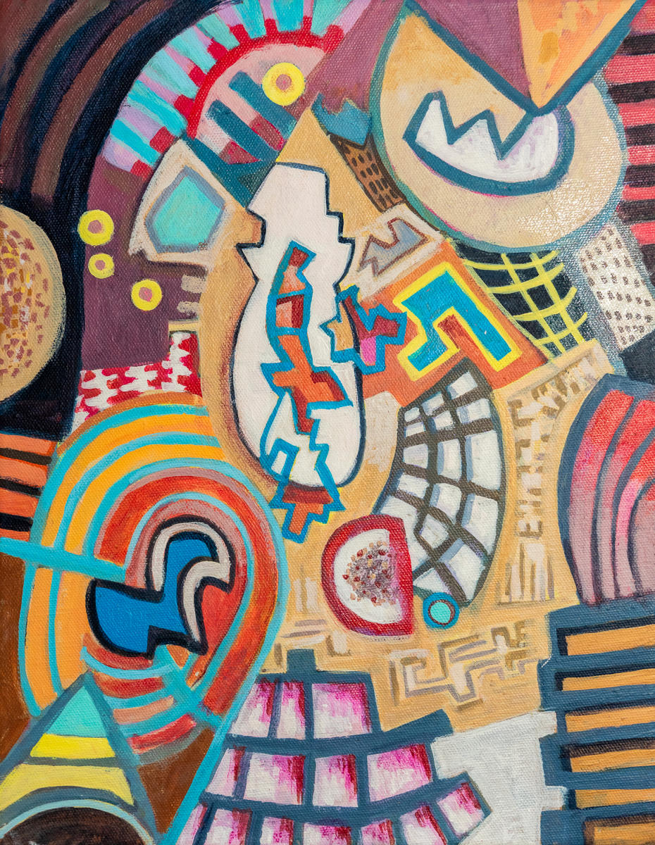 untitled 11 - acrylic on canvas : abstract paintings : Lucienne Weinberger - Artist NY