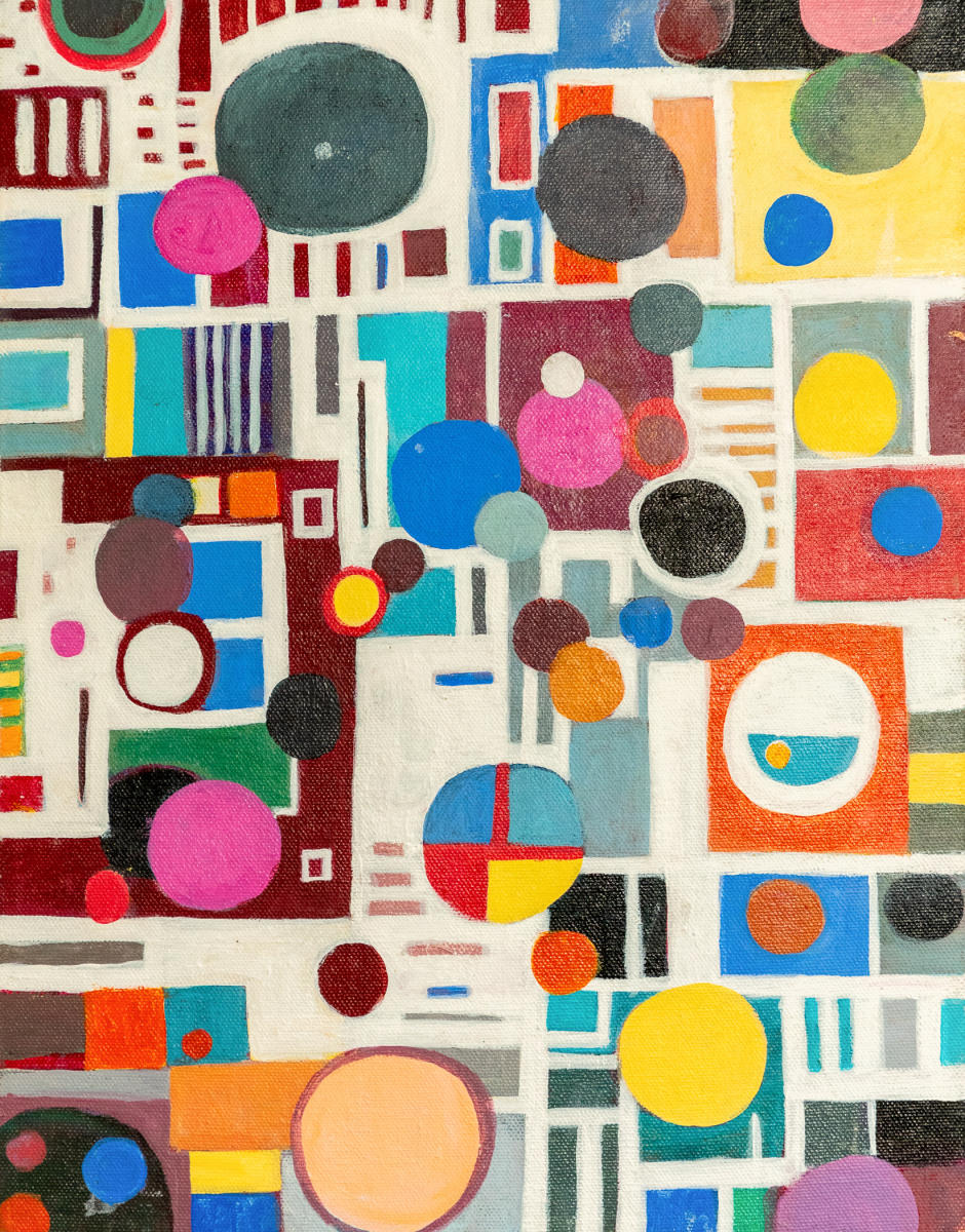untitled 3 - acrylic on canvas : abstract paintings : Lucienne Weinberger - Artist NY
