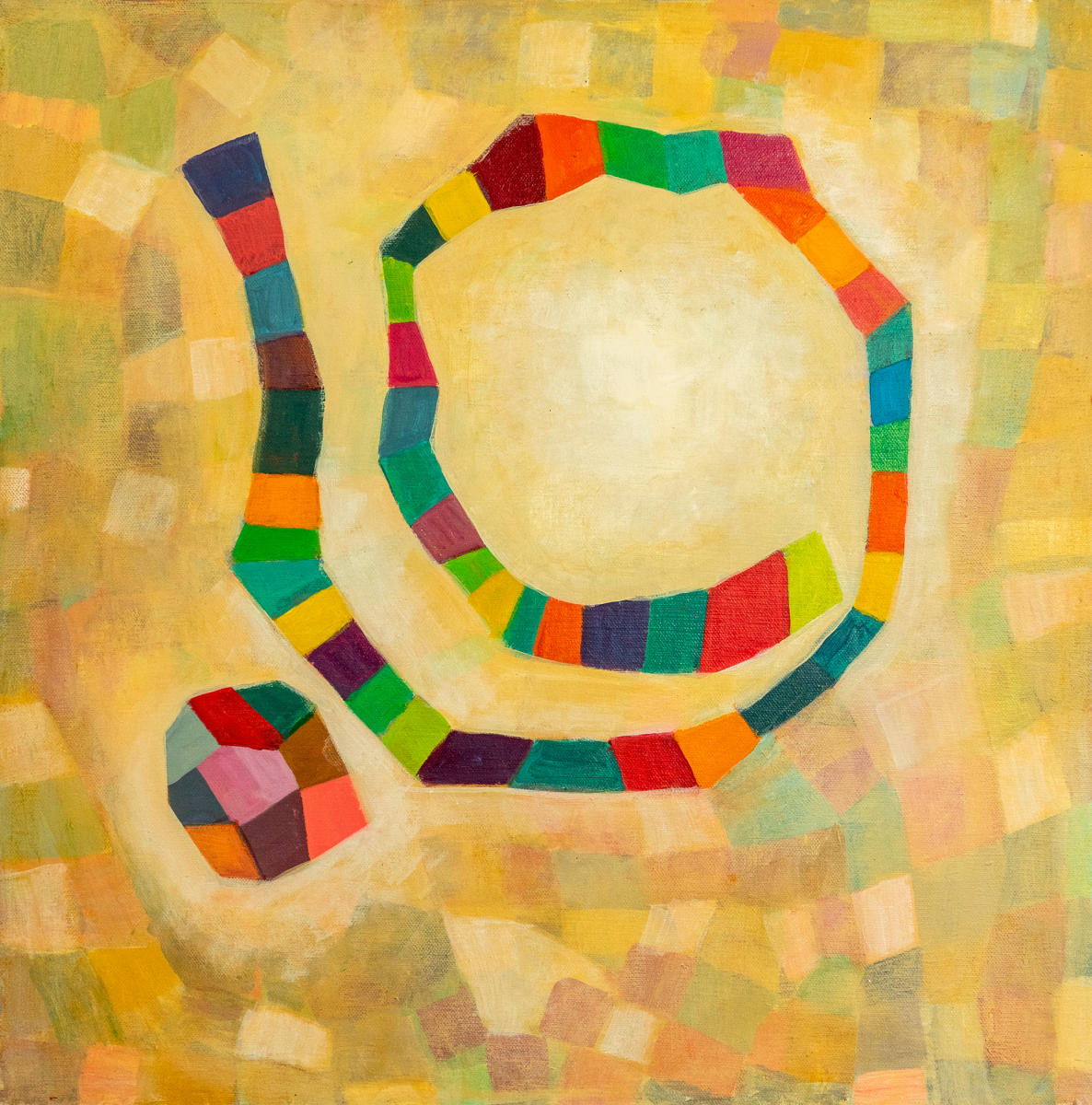 untitled 5 - acrylic on canvas : abstract paintings : Lucienne Weinberger - Artist NY
