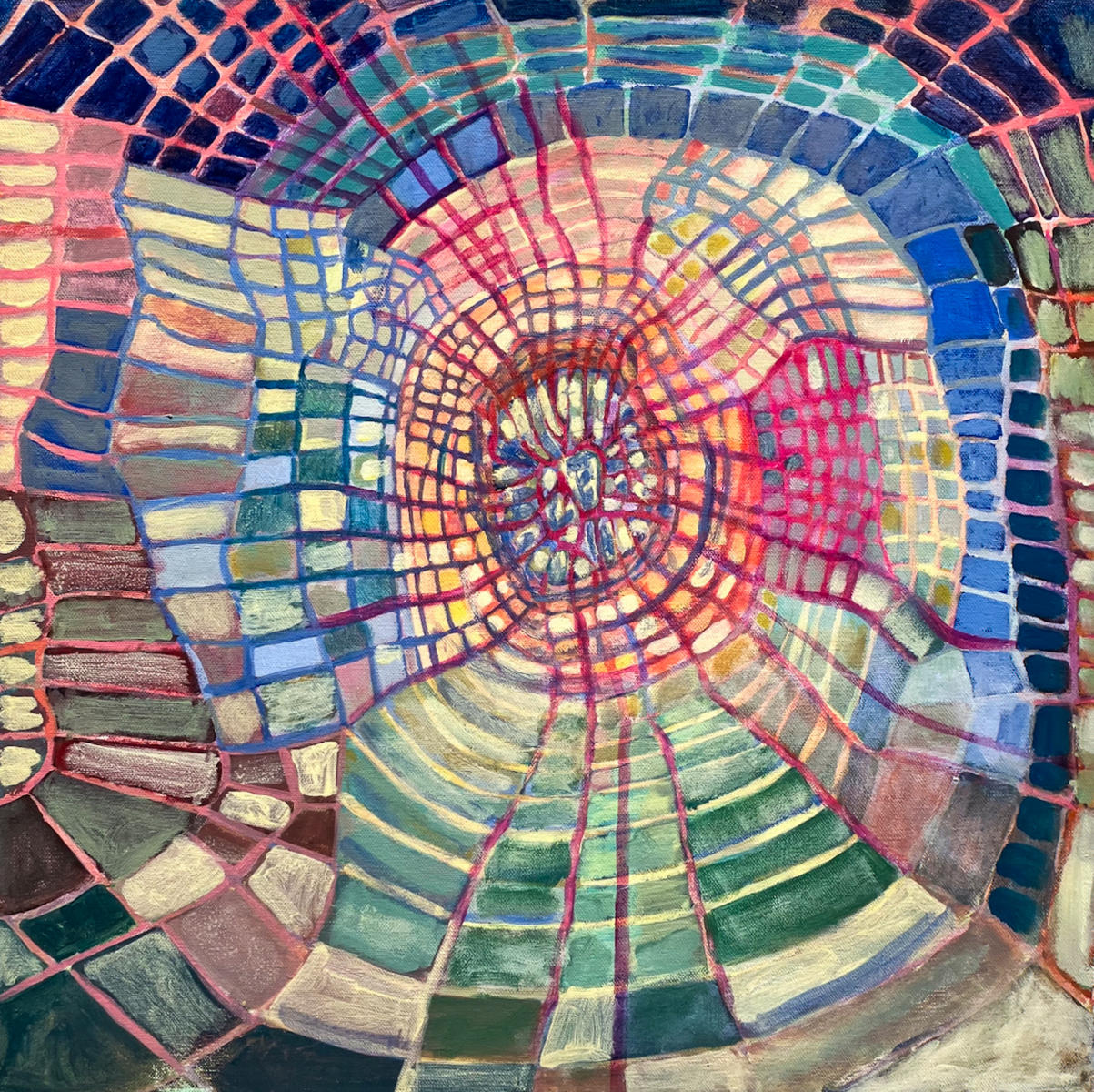 untitled 6 - acrylic on canvas : abstract paintings : Lucienne Weinberger - Artist NY