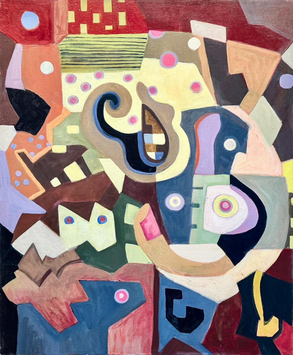 untitled 8 - acrylic on canvas : abstract paintings : Lucienne Weinberger - Artist NY