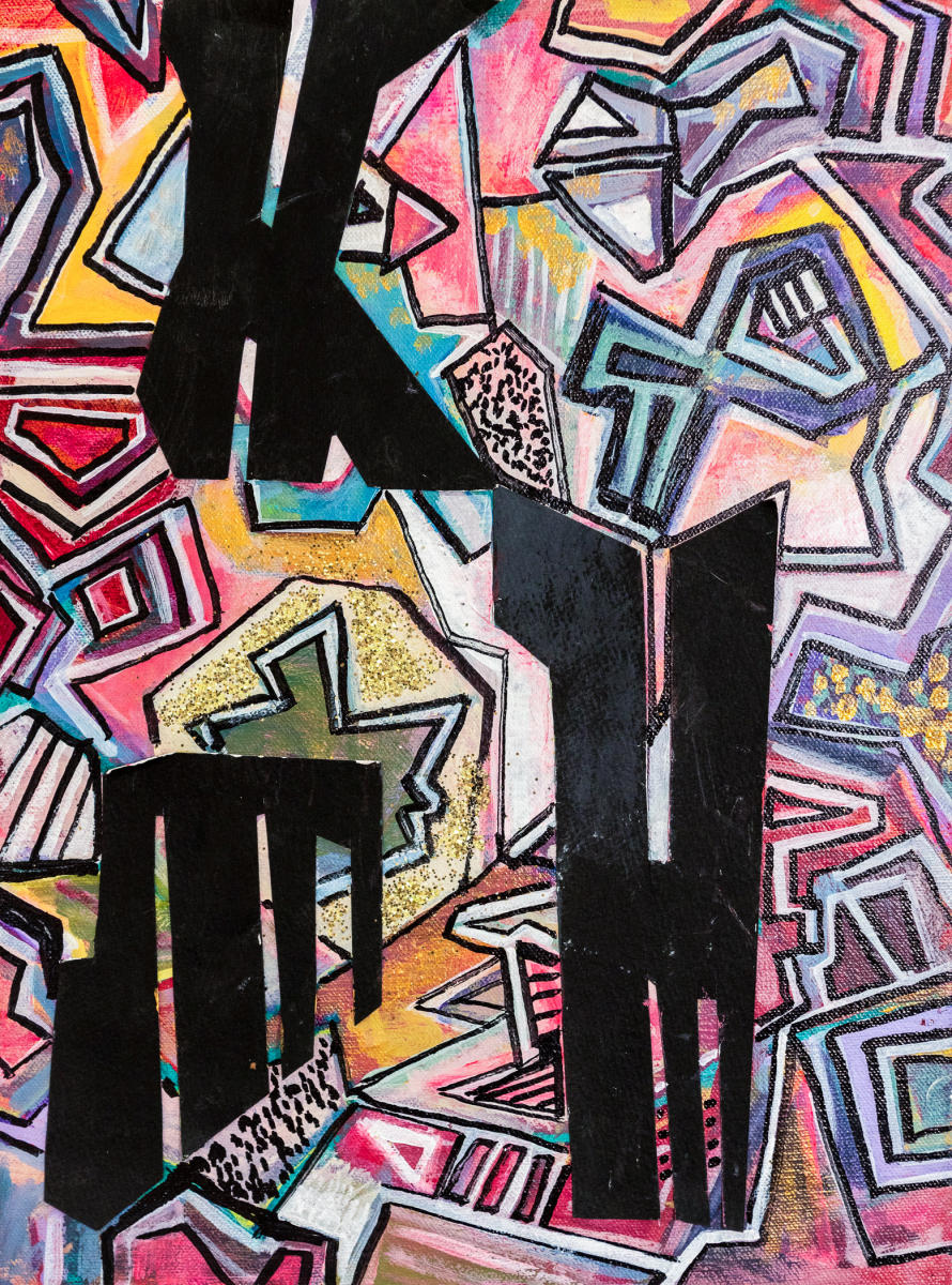untitled 1 - acrylic on canvas. 11"w x 15"h : abstract paintings : Lucienne Weinberger - Artist NY