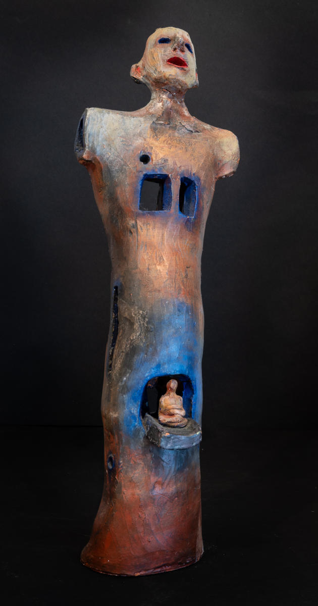 untitled 9s - front  ceramic  : sculpture : Lucienne Weinberger - Artist NY