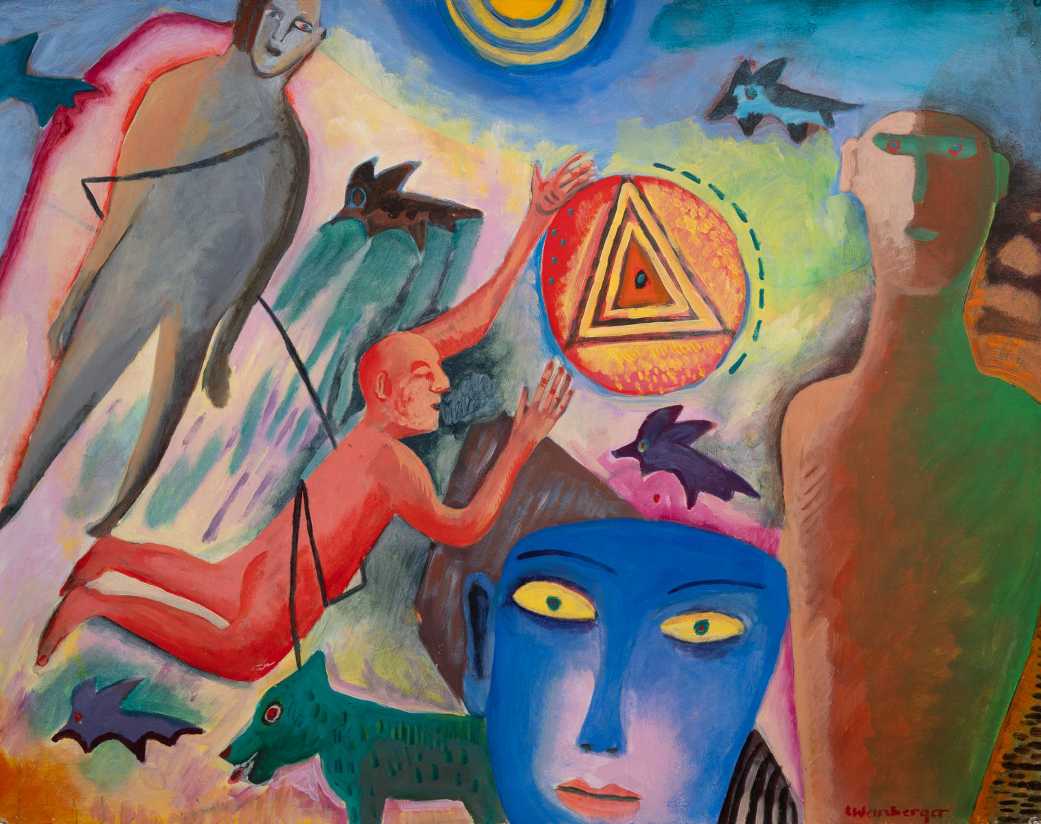 untitled 3f - acrylic on canvas : figurative paintings : Lucienne Weinberger - Artist NY