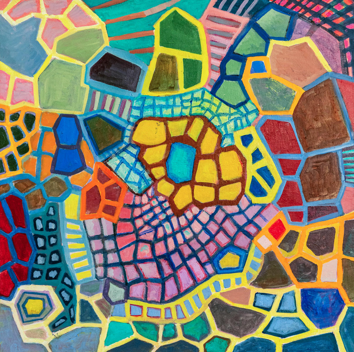 untitled 14 - acrylic on canvas : abstract paintings : Lucienne Weinberger - Artist NY