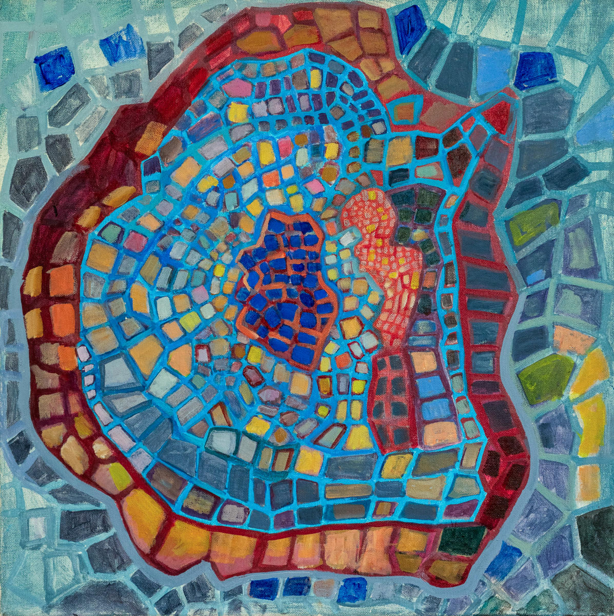 untitled 15 - acrylic on canvas : abstract paintings : Lucienne Weinberger - Artist NY