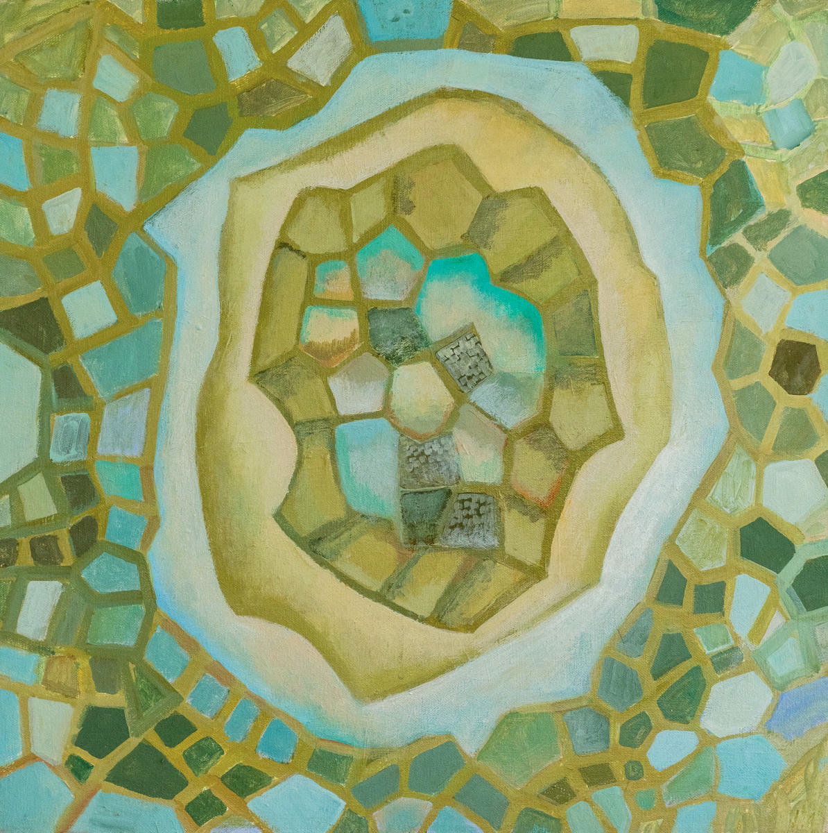 untitled 17 - acrylic on canvas : abstract paintings : Lucienne Weinberger - Artist NY