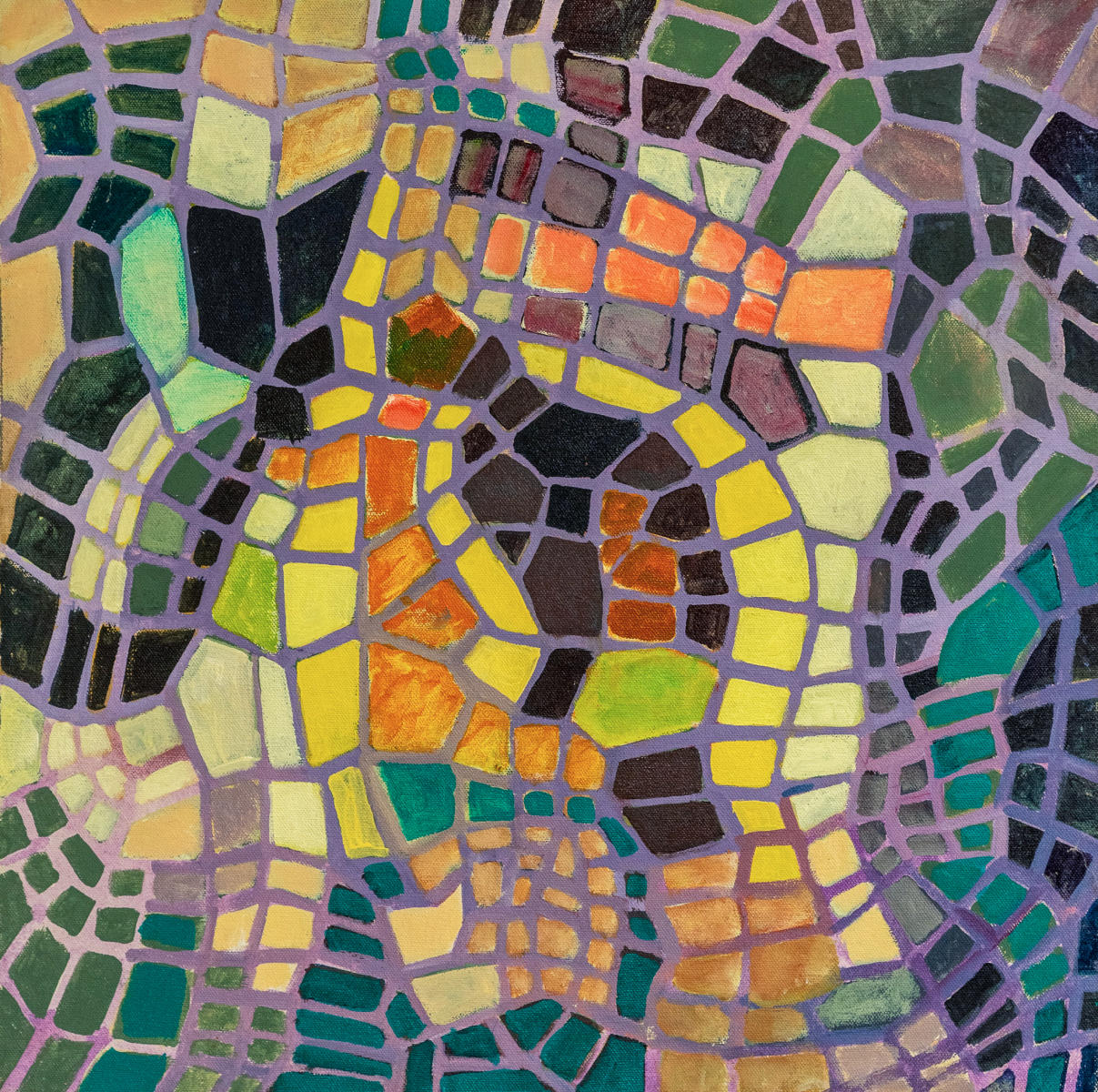 untitled 18 - acrylic on canvas : abstract paintings : Lucienne Weinberger - Artist NY