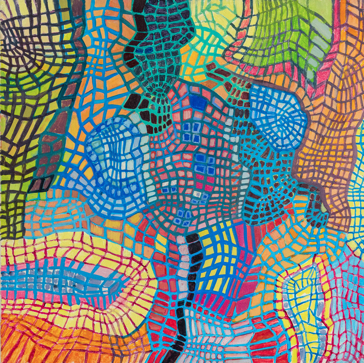 untitled 19 - acrylic on canvas : abstract paintings : Lucienne Weinberger - Artist NY