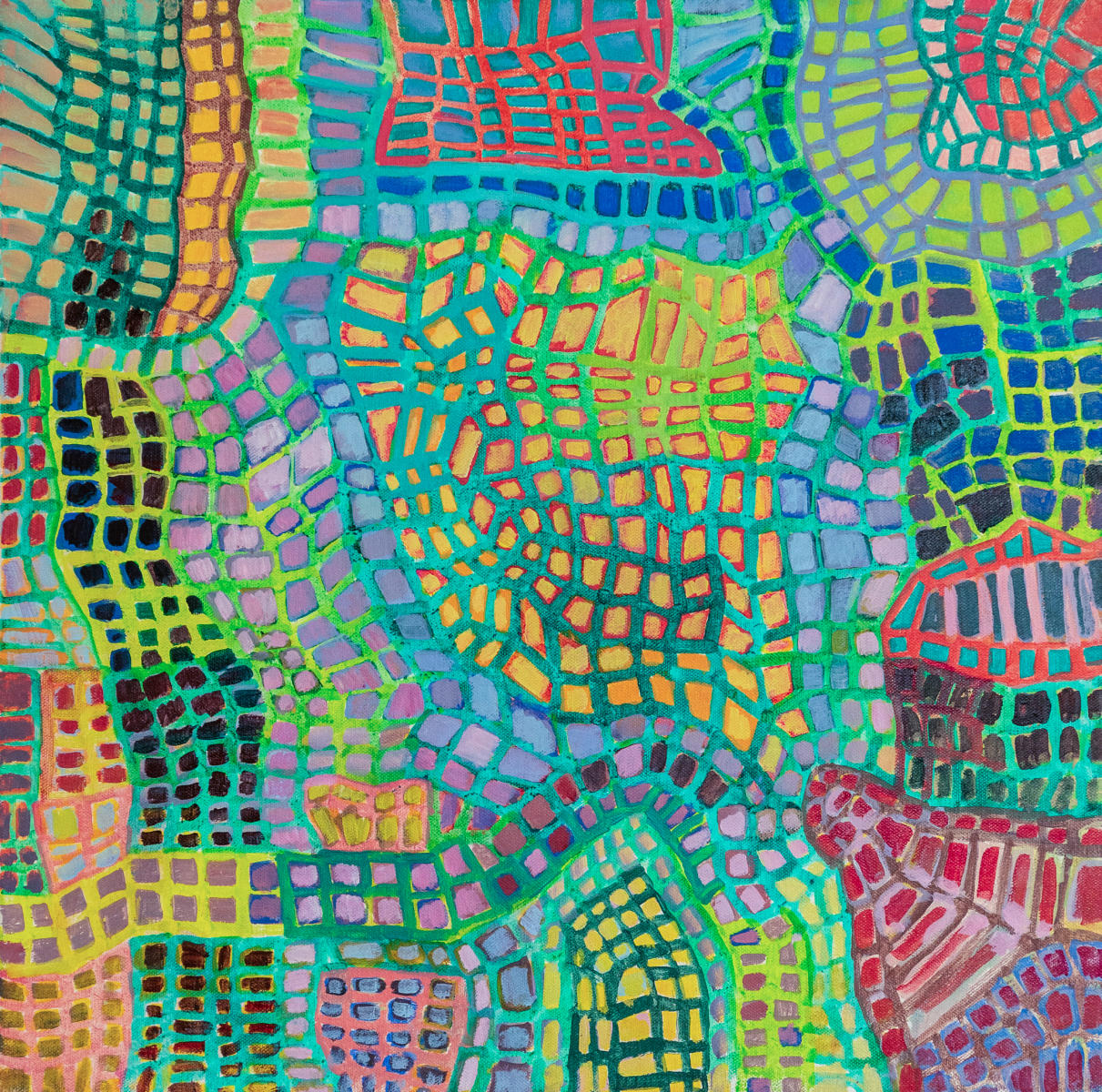 untitled 21 - acrylic on canvas : abstract paintings : Lucienne Weinberger - Artist NY