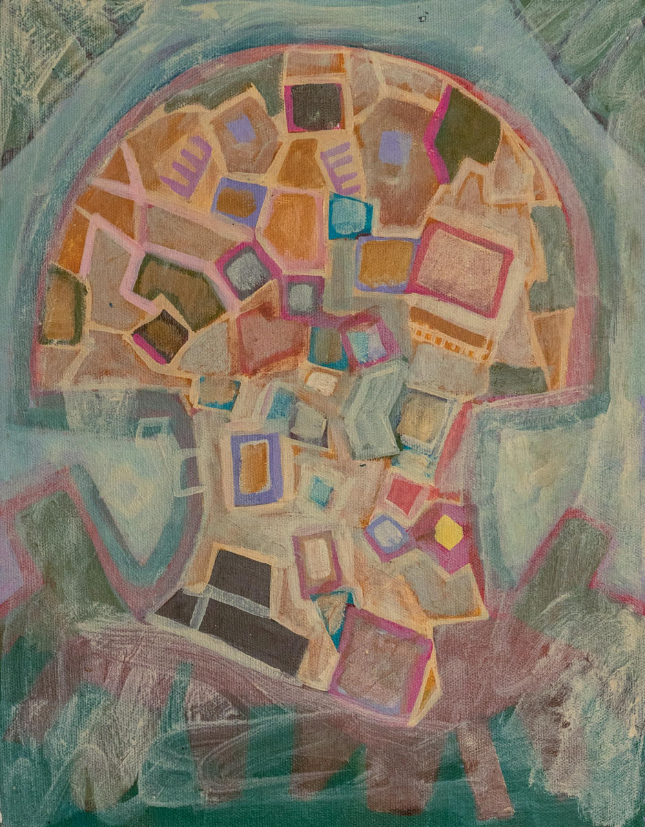 untitled 24 - acrylic on canvas : abstract paintings : Lucienne Weinberger - Artist NY
