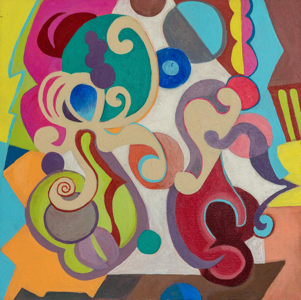 untitled 26 - acrylic on canvas : abstract paintings : Lucienne Weinberger - Artist NY