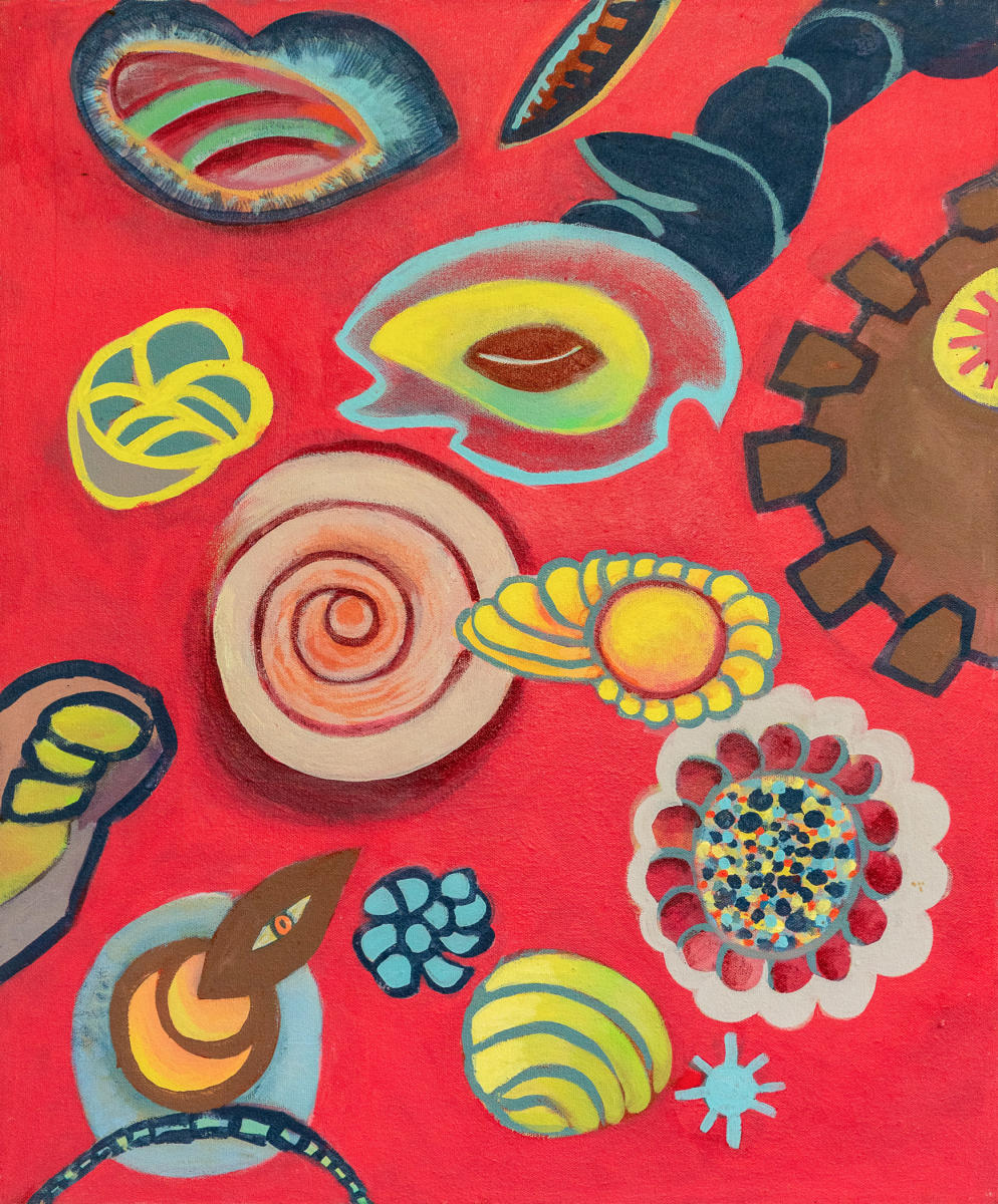 untitled 29 - acrylic on canvas : abstract paintings : Lucienne Weinberger - Artist NY