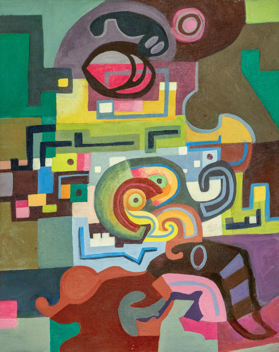 untitled 32 - acrylic on canvas : abstract paintings : Lucienne Weinberger - Artist NY