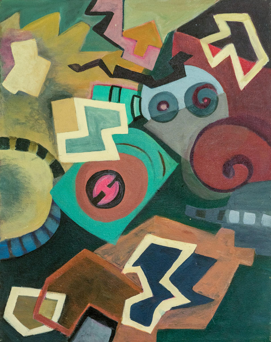 untitled 33 - acrylic on canvas : abstract paintings : Lucienne Weinberger - Artist NY