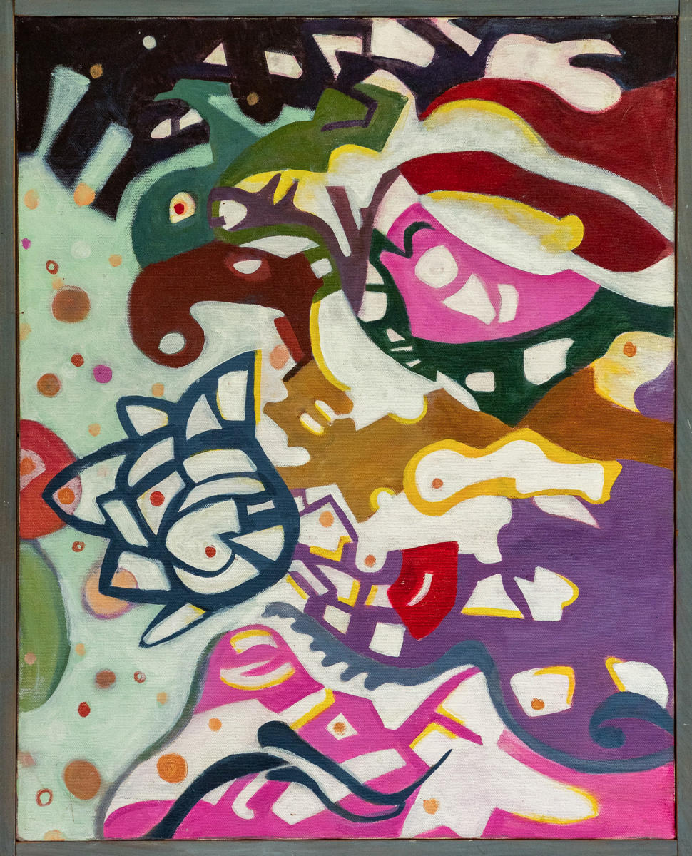 untitled 35 - acrylic on canvas : abstract paintings : Lucienne Weinberger - Artist NY