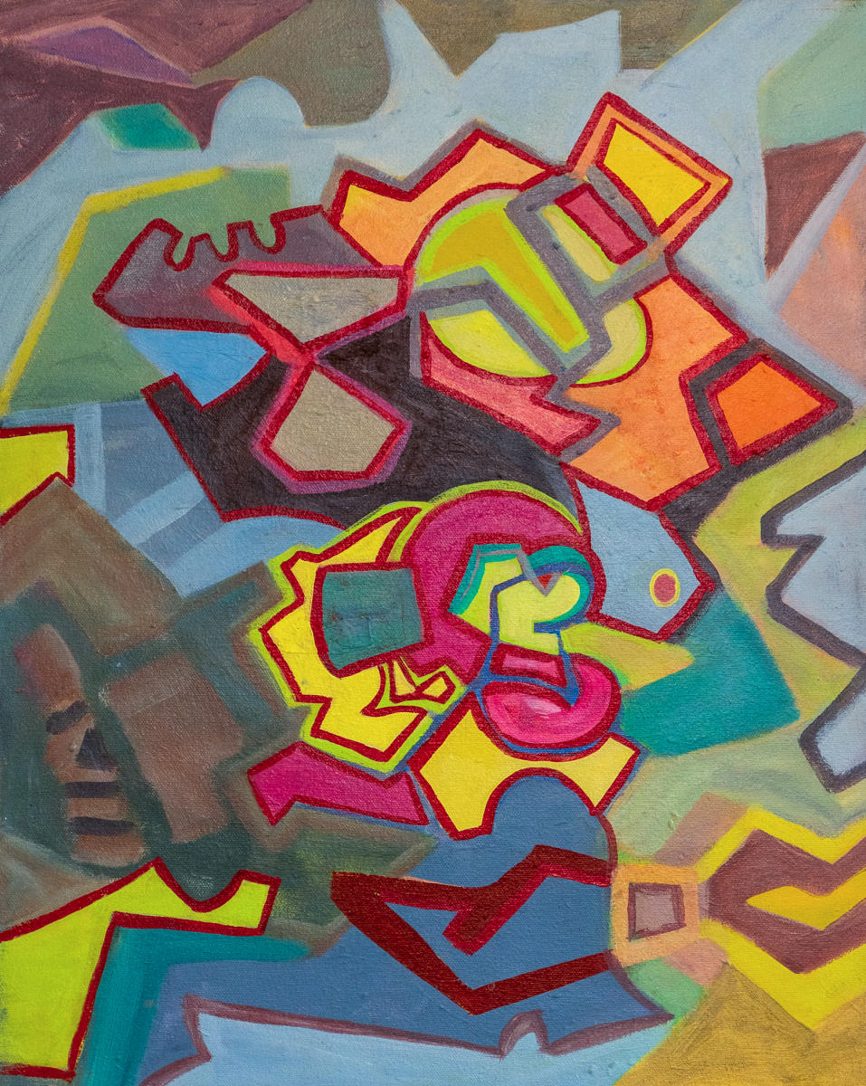 untitled 38 - acrylic on canvas : abstract paintings : Lucienne Weinberger - Artist NY
