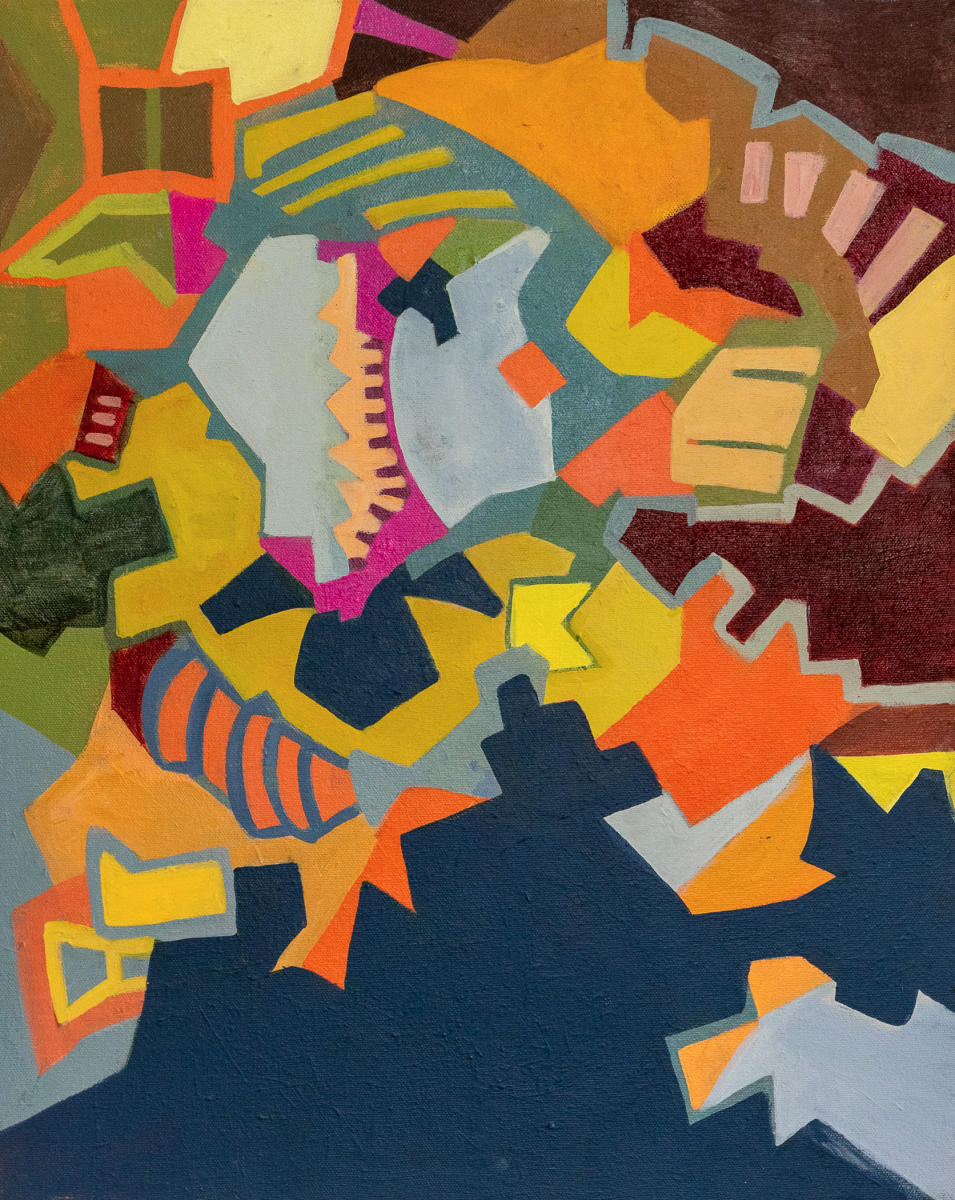 untitled 39 - acrylic on canvas : abstract paintings : Lucienne Weinberger - Artist NY