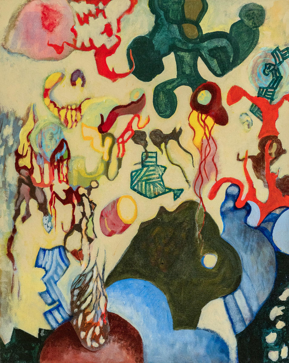 untitled 40 - acrylic on canvas : abstract paintings : Lucienne Weinberger - Artist NY