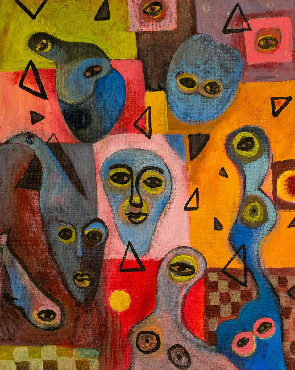 untitled 41 - acrylic on canvas : abstract paintings : Lucienne Weinberger - Artist NY