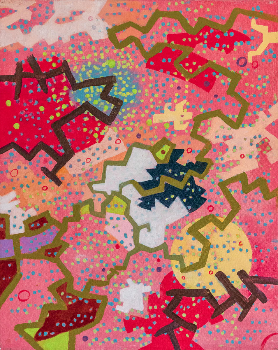 untitled 42 - acrylic on canvas : abstract paintings : Lucienne Weinberger - Artist NY