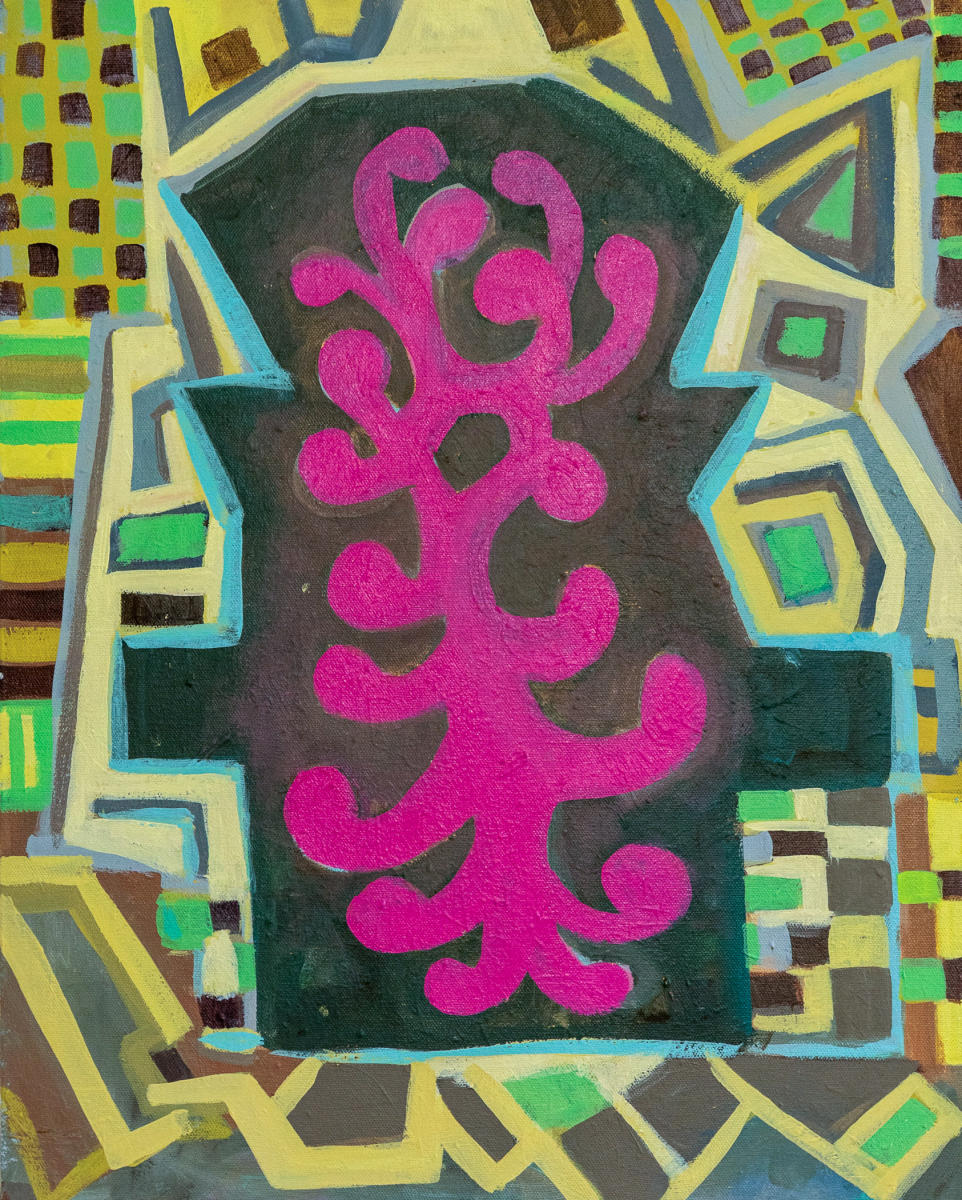 untitled 43 - acrylic on canvas : abstract paintings : Lucienne Weinberger - Artist NY