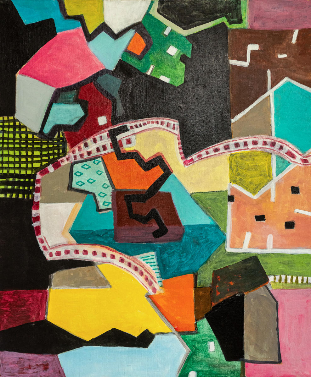 untitled 47 - acrylic on canvas : abstract paintings : Lucienne Weinberger - Artist NY