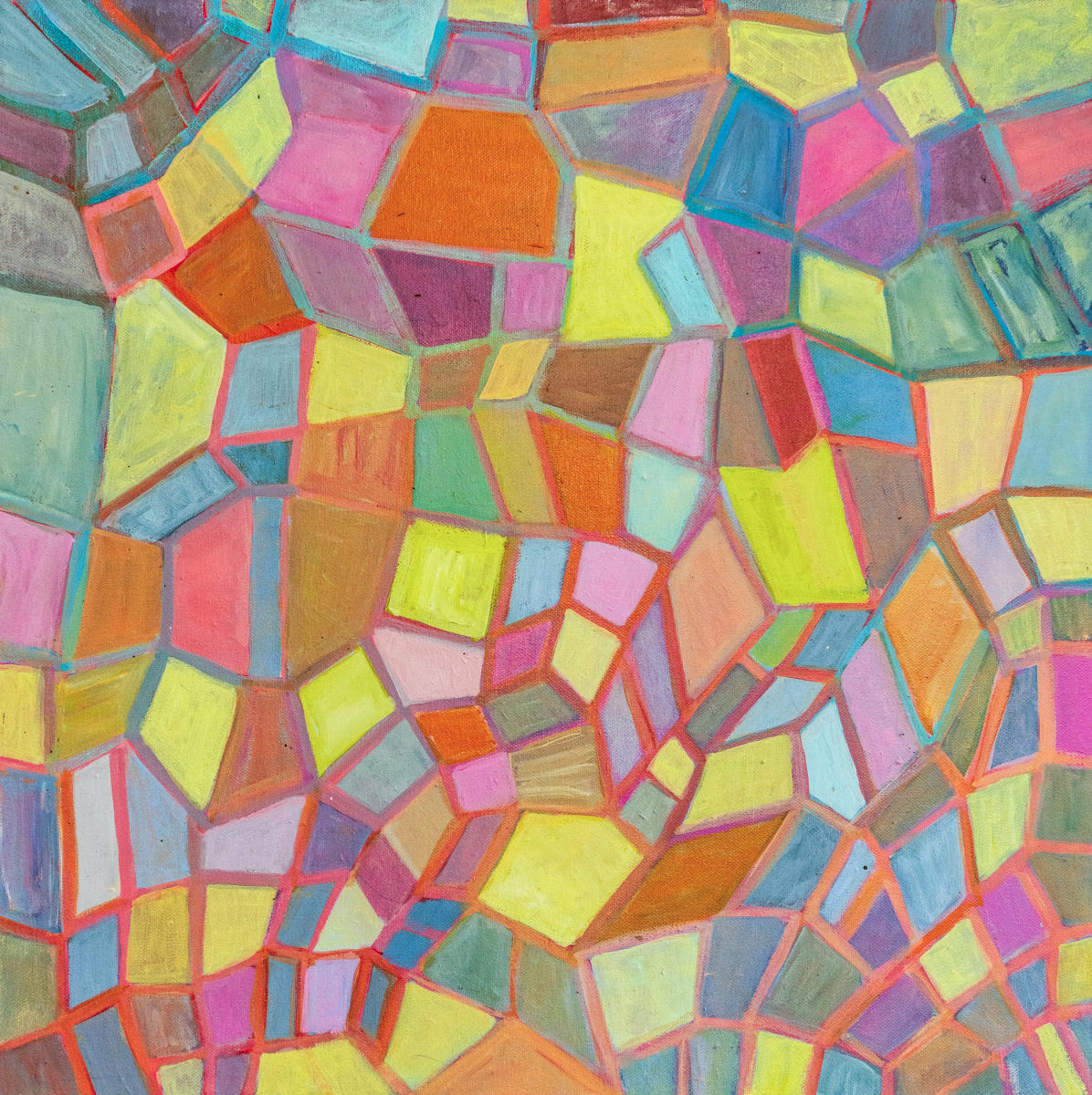 untitled 50 - acrylic on canvas : abstract paintings : Lucienne Weinberger - Artist NY