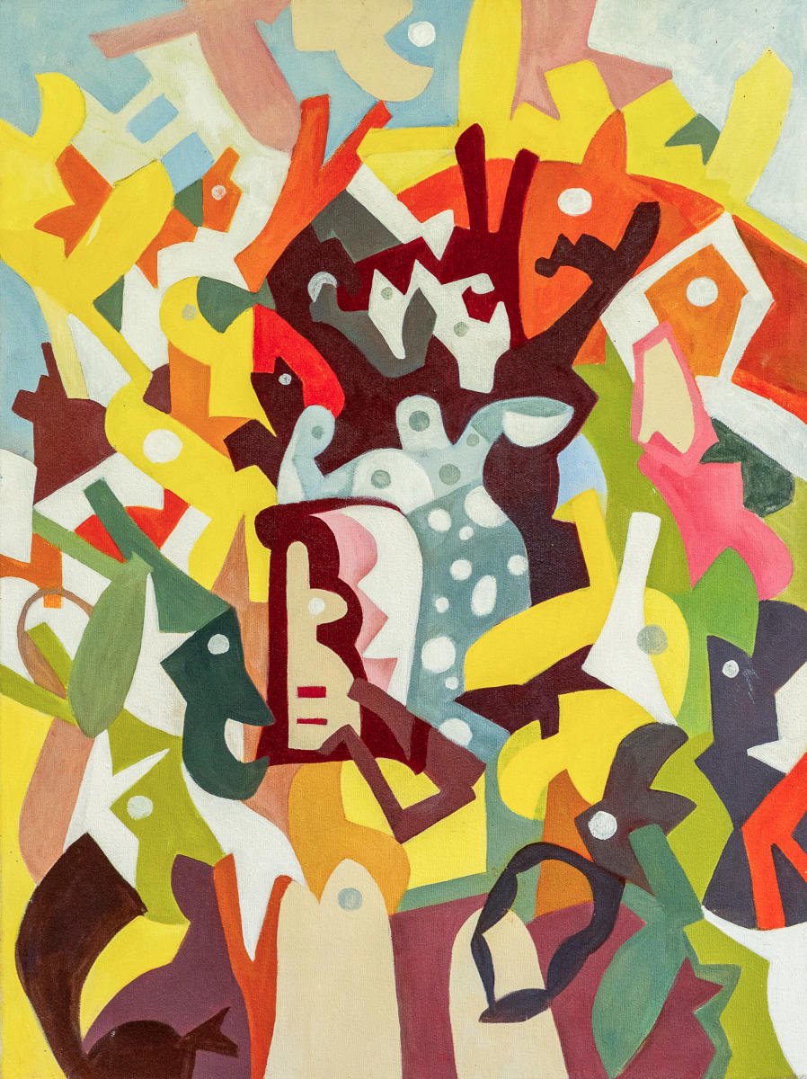 untitled 52 - acrylic on canvas : abstract paintings : Lucienne Weinberger - Artist NY