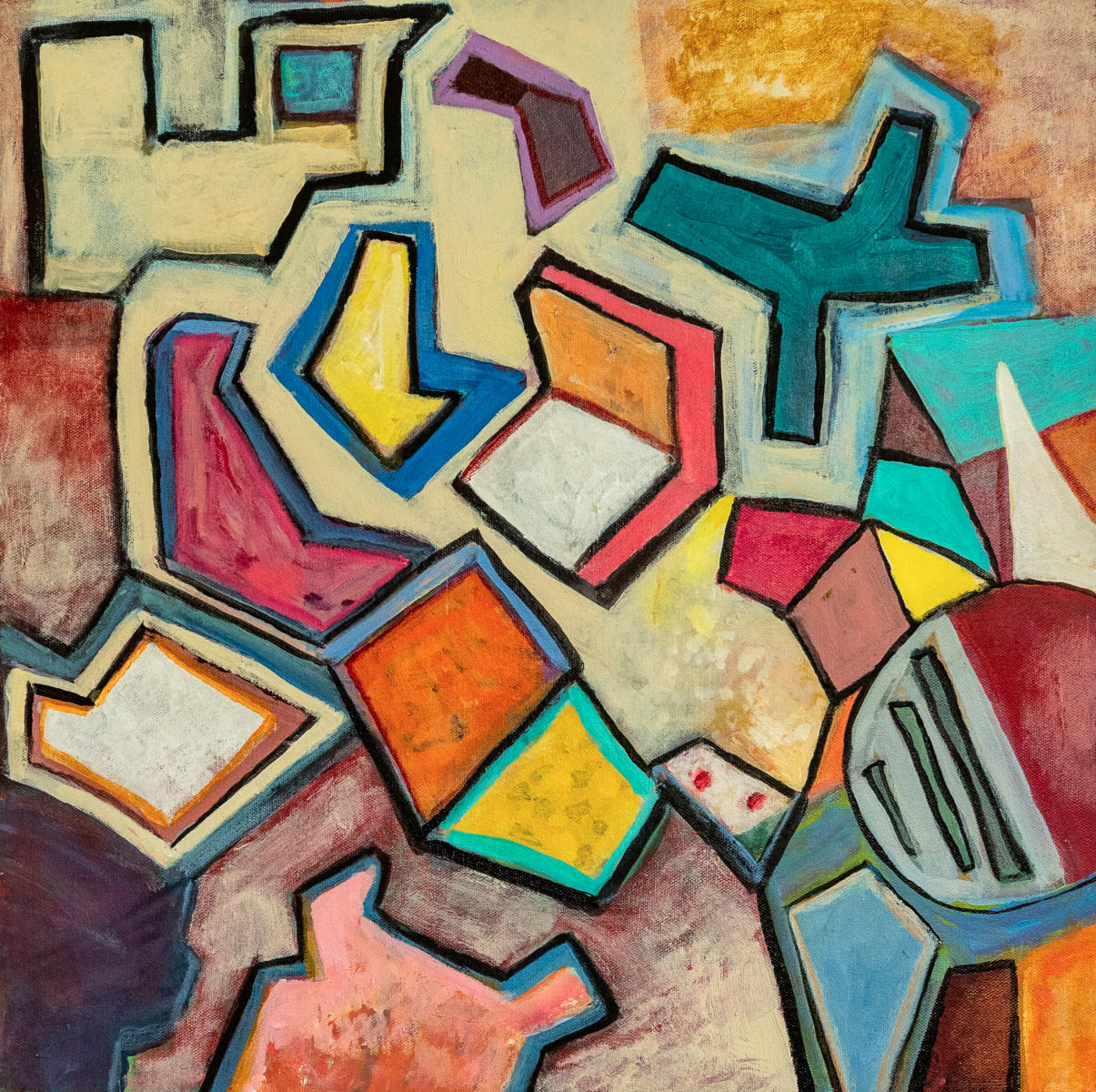 untitled 55 - acrylic on canvas : abstract paintings : Lucienne Weinberger - Artist NY