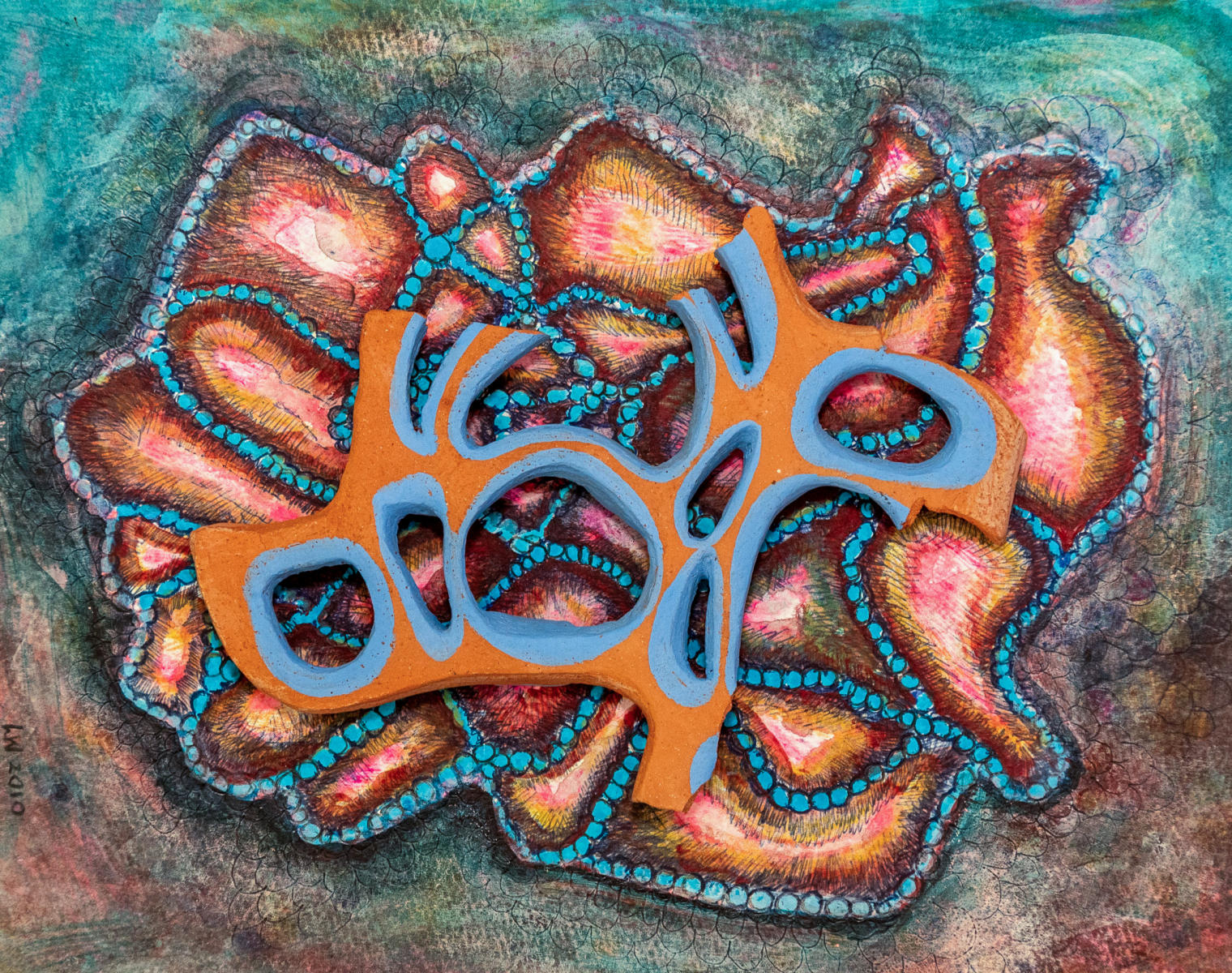 untitled 61 - acrylic on canvas : abstract paintings : Lucienne Weinberger - Artist NY
