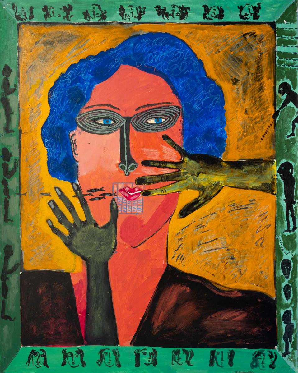 untitled 10f - acrylic on canvas  : figurative paintings : Lucienne Weinberger - Artist NY