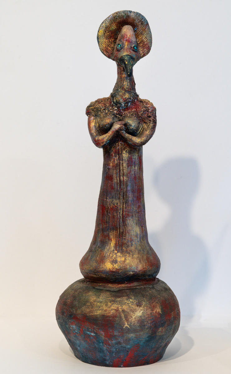 untitled 7"w x 19"h ceramic : sculpture : Lucienne Weinberger - Artist NY