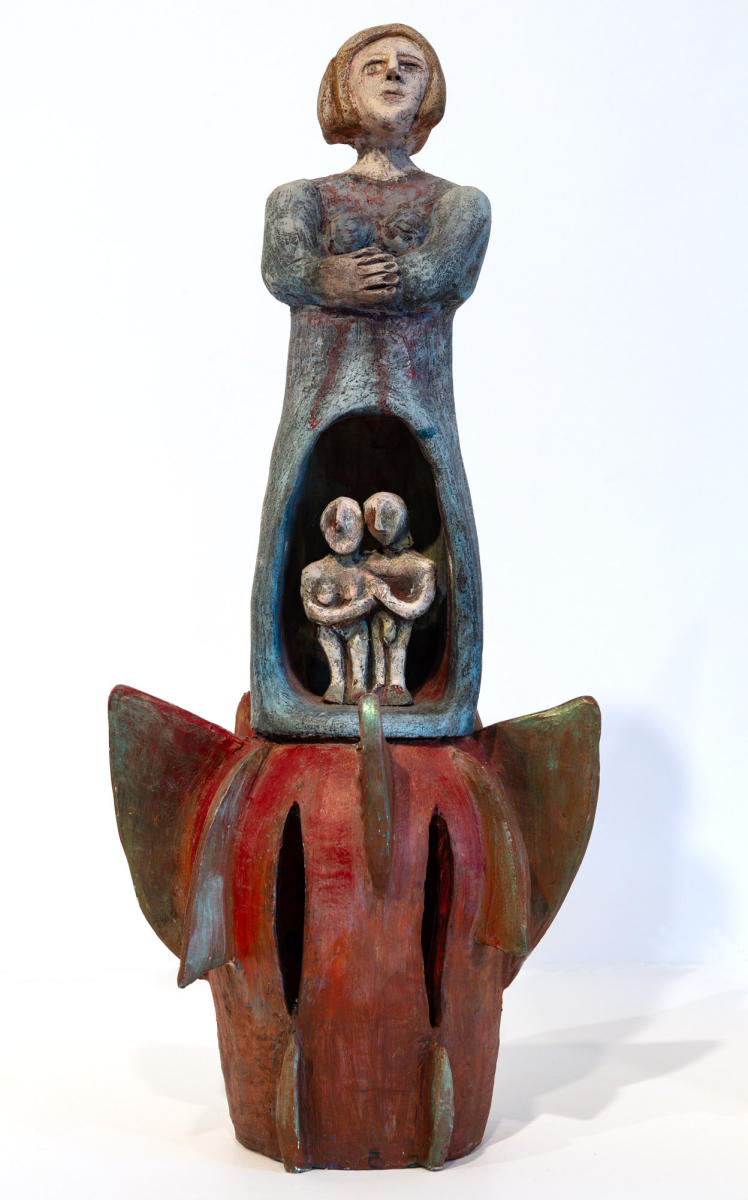 untitled 7"w x 17"h ceramic : sculpture : Lucienne Weinberger - Artist NY