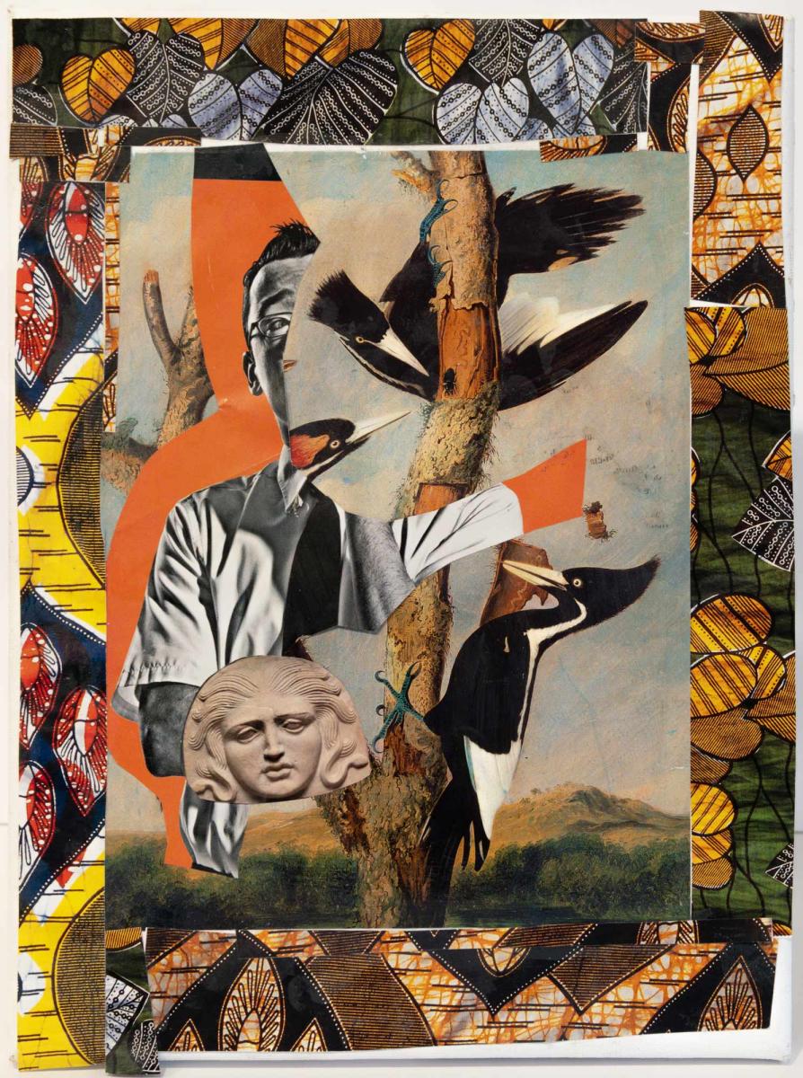 untitled 9" w X 12" h : assemblage : Lucienne Weinberger - Artist NY