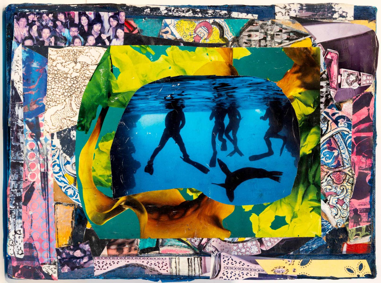 untitled 12" w X 9" h : assemblage : Lucienne Weinberger - Artist NY
