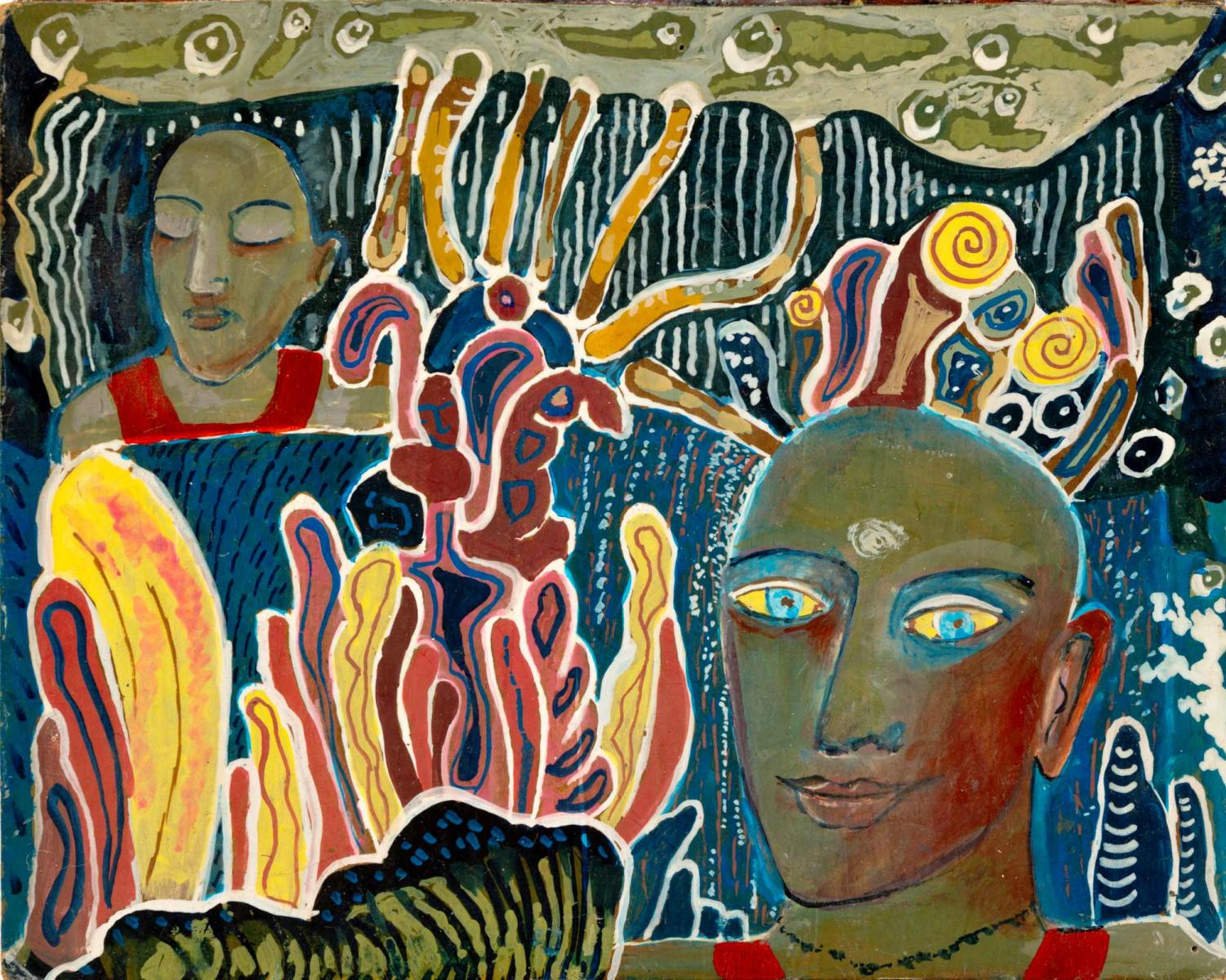 untitled 10" w X 8" h : assemblage : Lucienne Weinberger - Artist NY