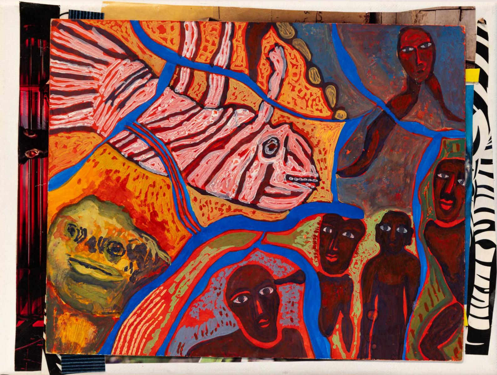untitled 12" w X 9" h : assemblage : Lucienne Weinberger - Artist NY