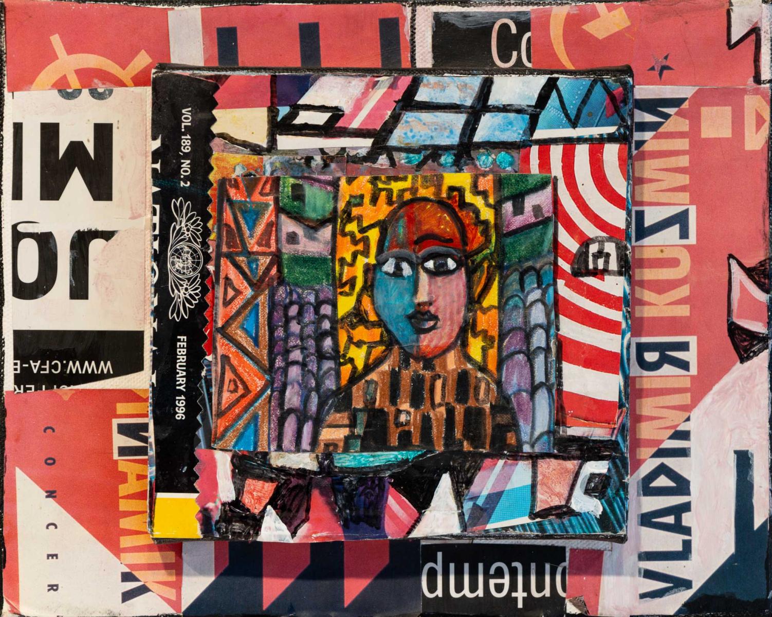 untitled 10" w X 8" h : assemblage : Lucienne Weinberger - Artist NY
