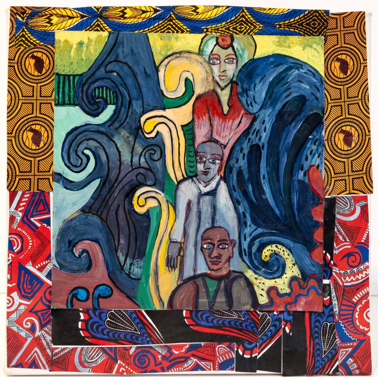 untitled 10" w X 10" h : assemblage : Lucienne Weinberger - Artist NY