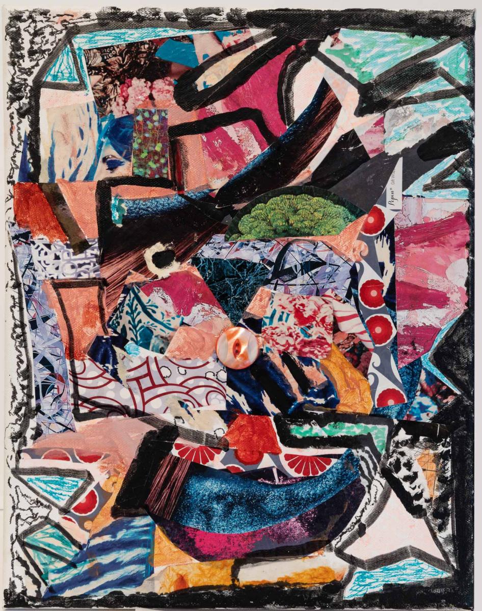 untitled 11" w X 14" h : assemblage : Lucienne Weinberger - Artist NY