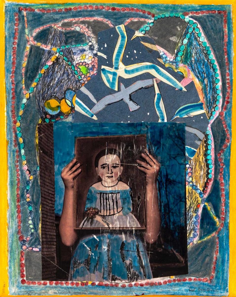 untitled 8" w X 10" h : assemblage : Lucienne Weinberger - Artist NY